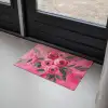 Bloemen - Verf - Roze Deurmat klein -sfeer2