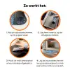 Schuim - Water - Textuur Inductie beschermer vinyl 3mm klein -zzzzzzz-td-werking