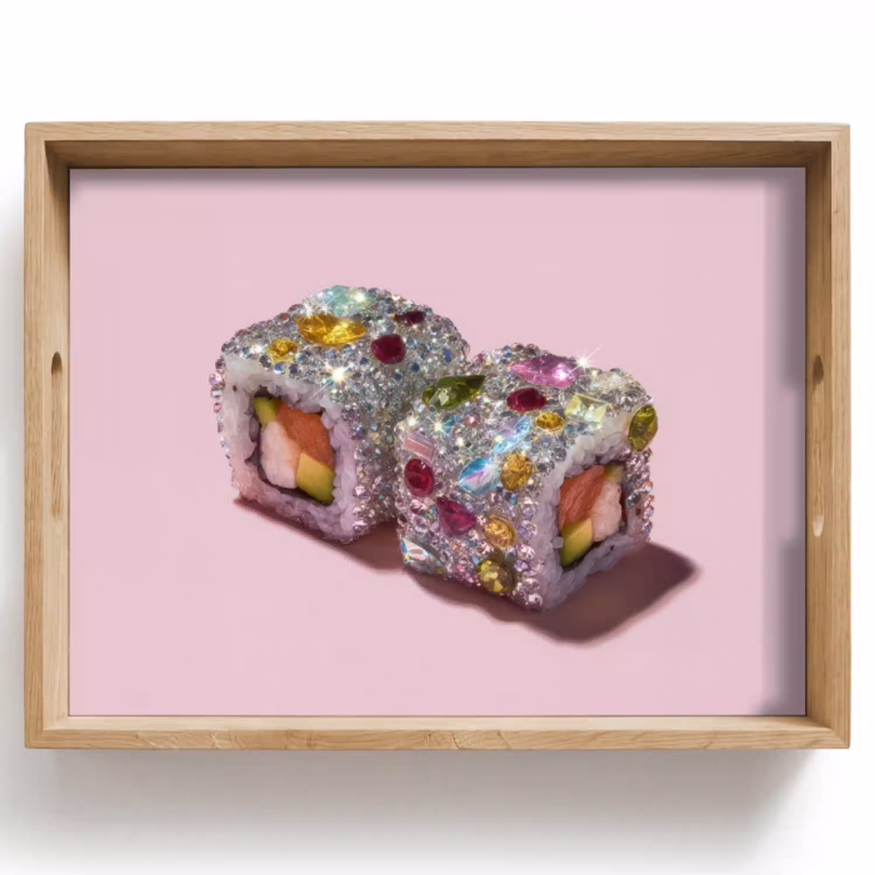 Sushi - Rolletjes - Steentjes - Kleurrijk Dienblad Rechthoek middel -z3d_shopping