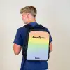 Pastel regenboog van krijt Rugzak - Zwart middel -sfeer8