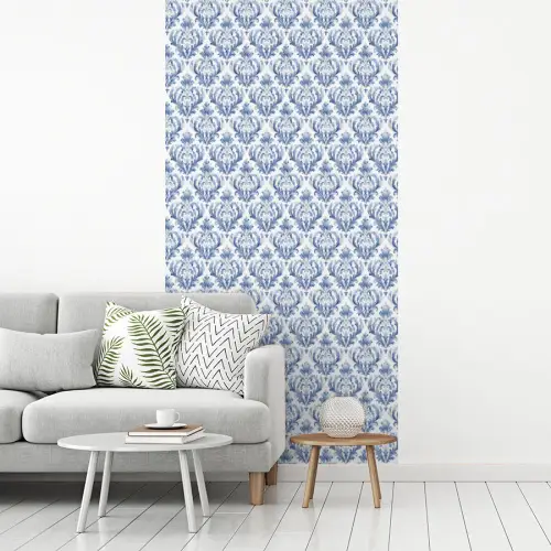 Frans - Citroen - Royaal  - Blauw - Wit fotobehang vinyl groot 64 -woonkamer