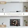 Zoutkristallen Sterrenstelsel keuken achterwand spatscherm klein -voor_na_NL