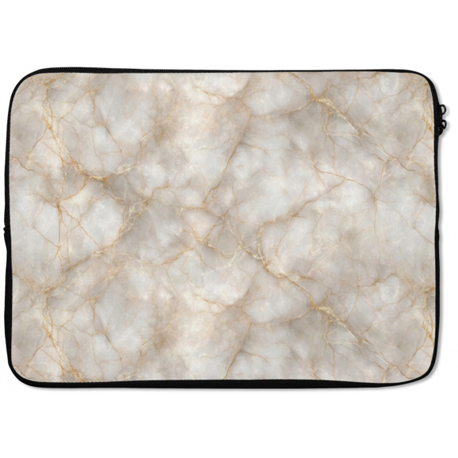 Zandkleurig - Marmer - Natuursteen laptophoes neopreen klein 279 -zkaufland3dotto