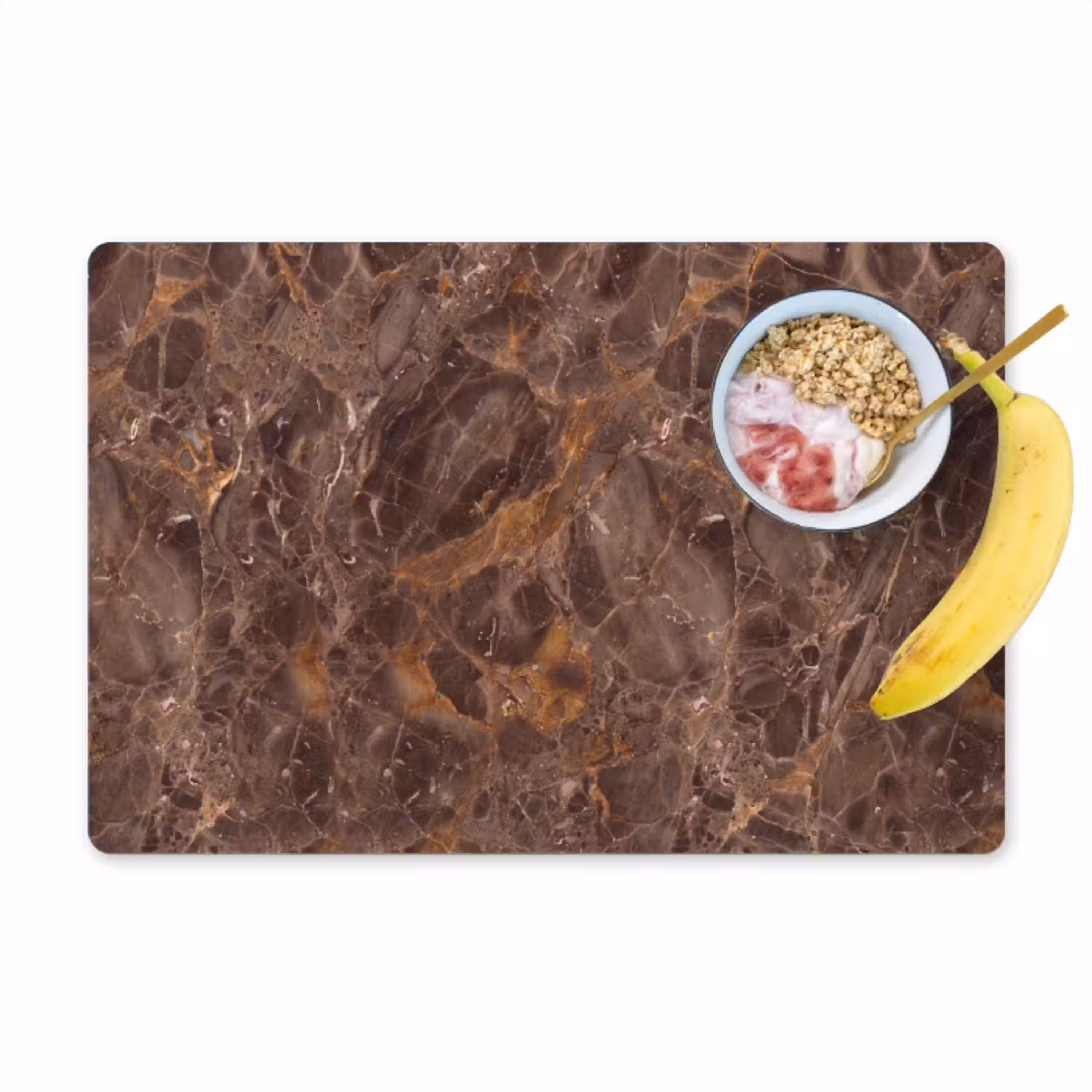 Marmer - Patroon - Natuur - Bruin - Goud Placemat vinyl groot -zzzproduct_Kitchenyeah-website