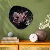 Bloemen - Vintage - Pastel - Zwart - Boeket Wandcirkel Organisch Forex 3mm klein -sfeer2