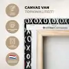 Tekens - Wit - Zwart canvas 2cm xxl 828 -sfeer2