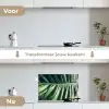 Palmblad - Tropisch - Natuur - Jungle keuken achterwand spatscherm klein -voor_na_NL