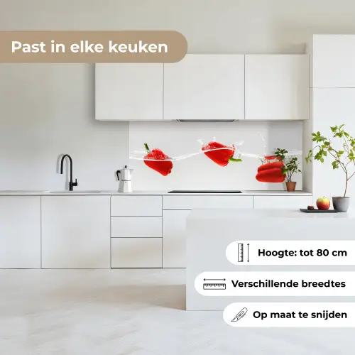 Splash - Groente - Rood keuken achterwand 2 middel -sfeer4_NL