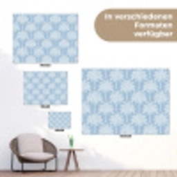Palmboom - Modern - Blauw tuinposter los doek klein 239 -Xsfeer9_DE
