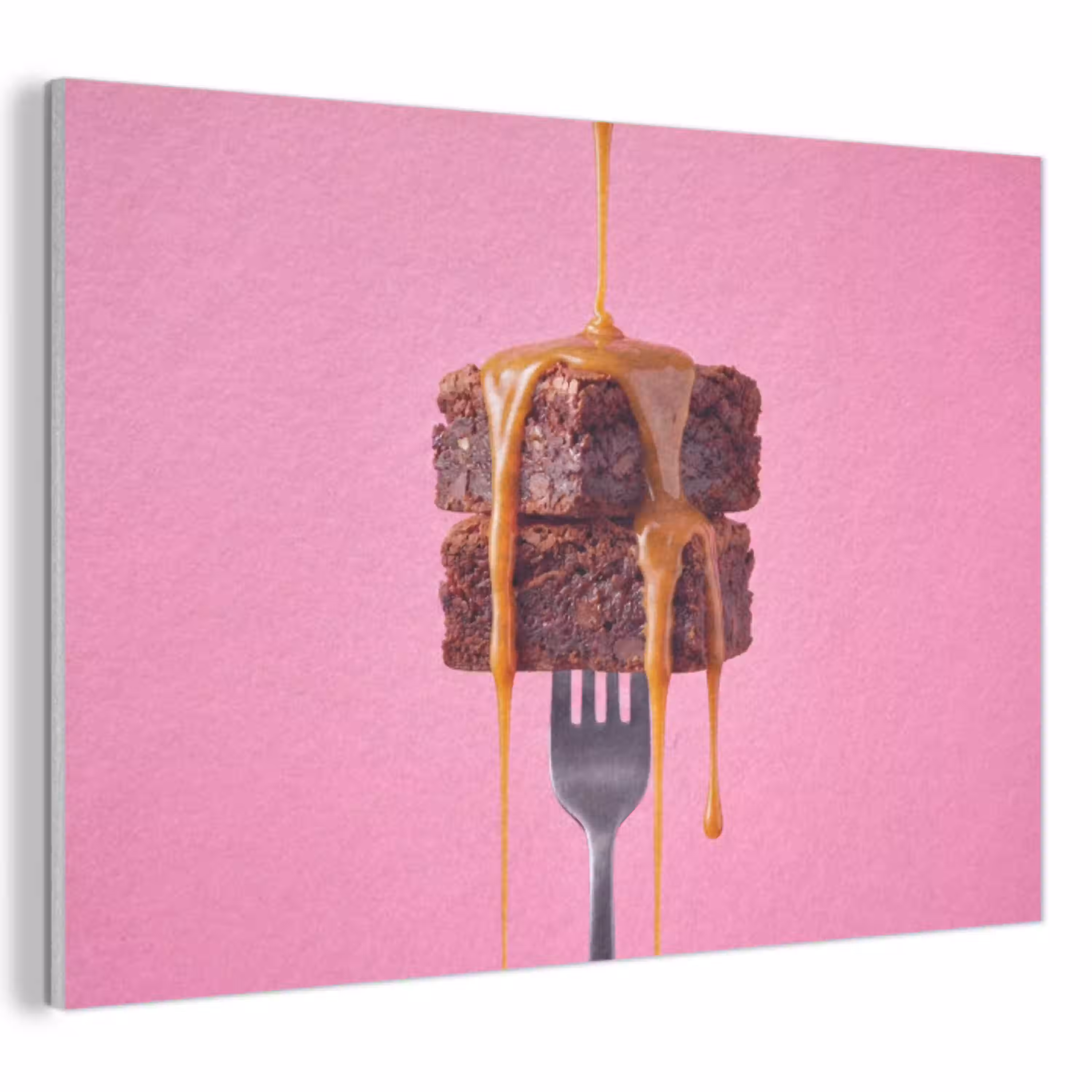 Brownie - Karamel - Eten PET vilt klein -3d