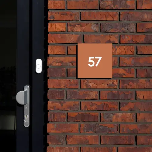 Terracotta - Traditioneel Naambord Vierkant klein -sfeer1-XS
