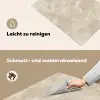 Lichtbeige - Marmer - Aders Inductie beschemer met haakjes klein 777 -ky-schoon-de