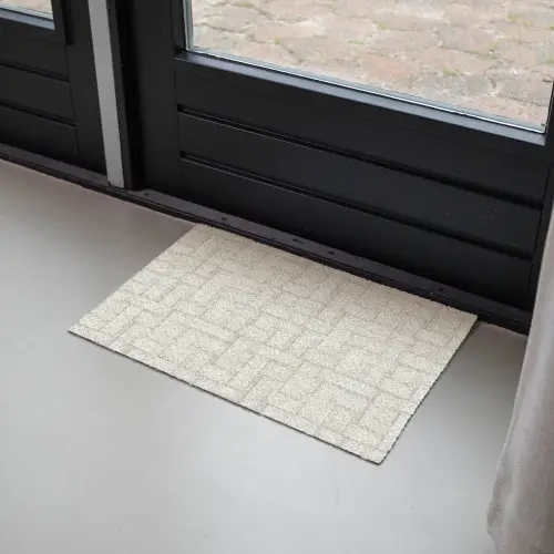 Vlechtwerk - Banen - Beige Deurmat klein 898 -sfeer2