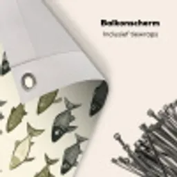 Vissen - Klassiek - Groen Balkonbeschermer Duitsland klein 596 -closeup_NL
