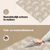 Motief - Beige - Linnen Inductie beschemer met haakjes klein 777 -ky-schoon-nl