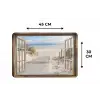 Doorkijk - Strand - Duinen - Pad - Landschap Placemat vinyl groot -specs