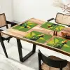 Papegaai - Groen - Snavel - Abstract Placemat vinyl groot -zzsfeer4_Kitchenyeah-website