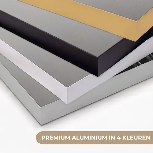 Wijnflessen - Zwart - Minimalistisch Textielframe zwart klein -USP_kleurenNL