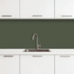 Groen - Effen kleur - Olijfgroen keuken achterwand 2 middel 871 -3d