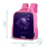 Kosmisch tentakelmonster Kinderrugzak - Roze middel -productfoto_formaten