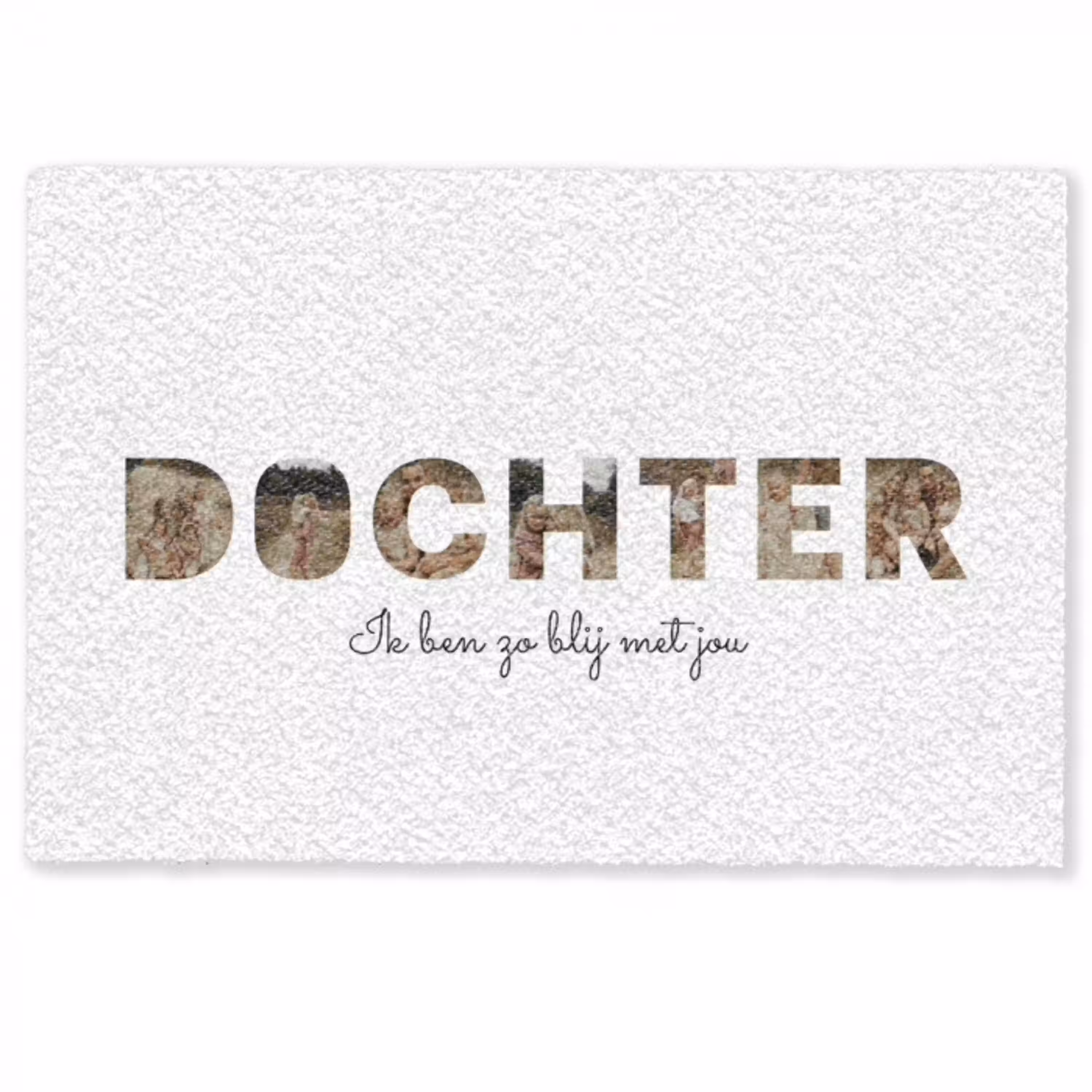 Dochter - Lettercollage Deurmat klein -zkaufland3d