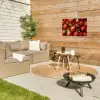Aardbei - Fruit - Rood Tuinposter op houten frame 2 cm dik klein -sfeer2