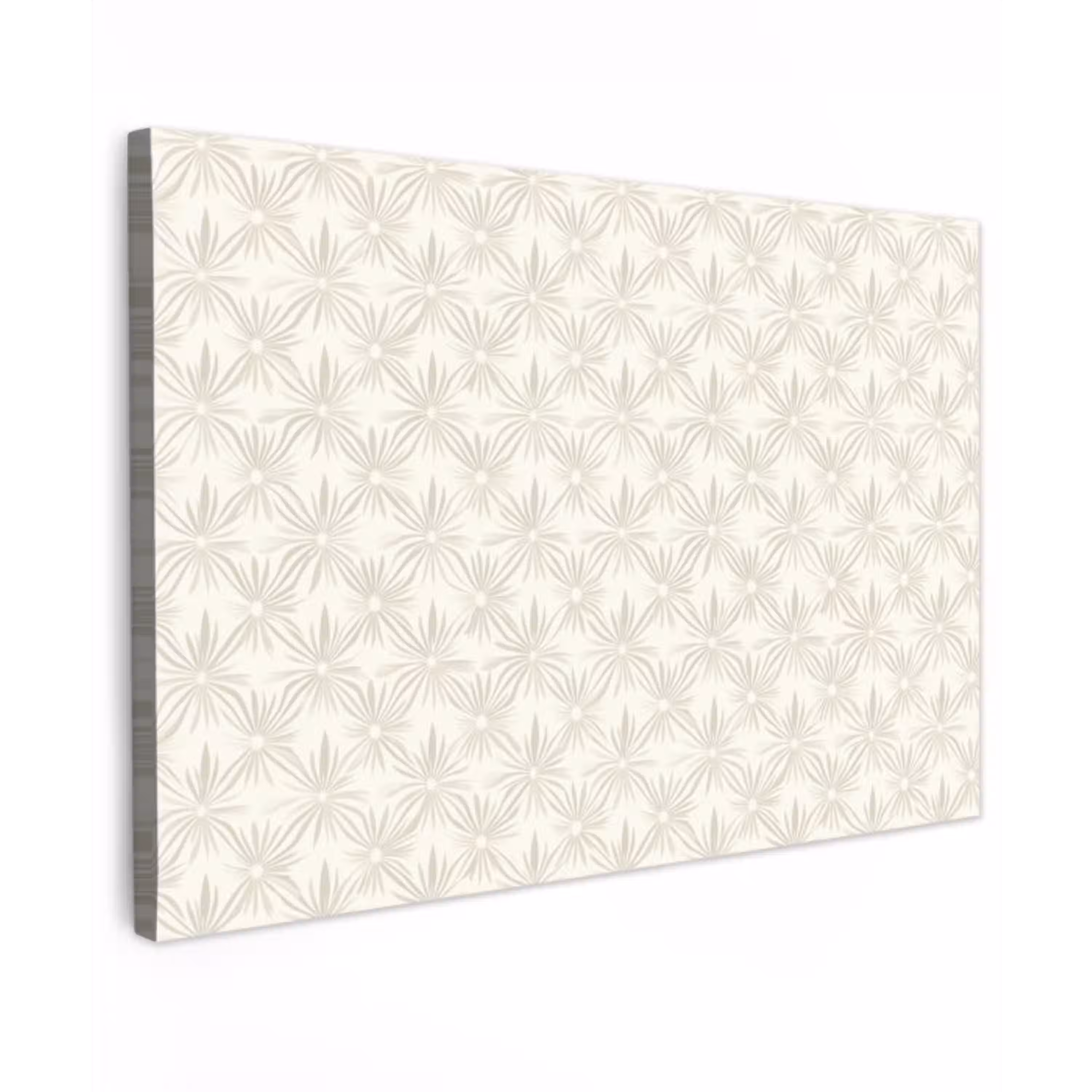 Patroon - Bloemen - Beige canvas 2cm klein 34 -z3d