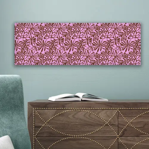 Organisch - Patroon - Roze canvas 2cm klein 828 -sfeer4