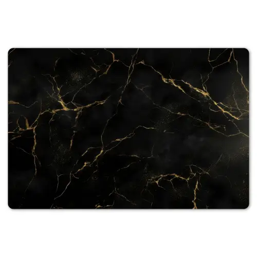 Zwart marmer - Gouden aders - Klassiek Placemat vinyl groot -zzsfeer1_Kitchenyeah-website