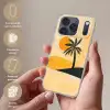 Illustratie - Palmboom - Zon - Heuvels Telefoonhoesje iPhone 17 Pro Max klein -sfeer3_NL