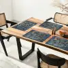 Wereldkaart - Denim - Textiel Placemat vinyl groot -zzsfeer4_Kitchenyeah-website