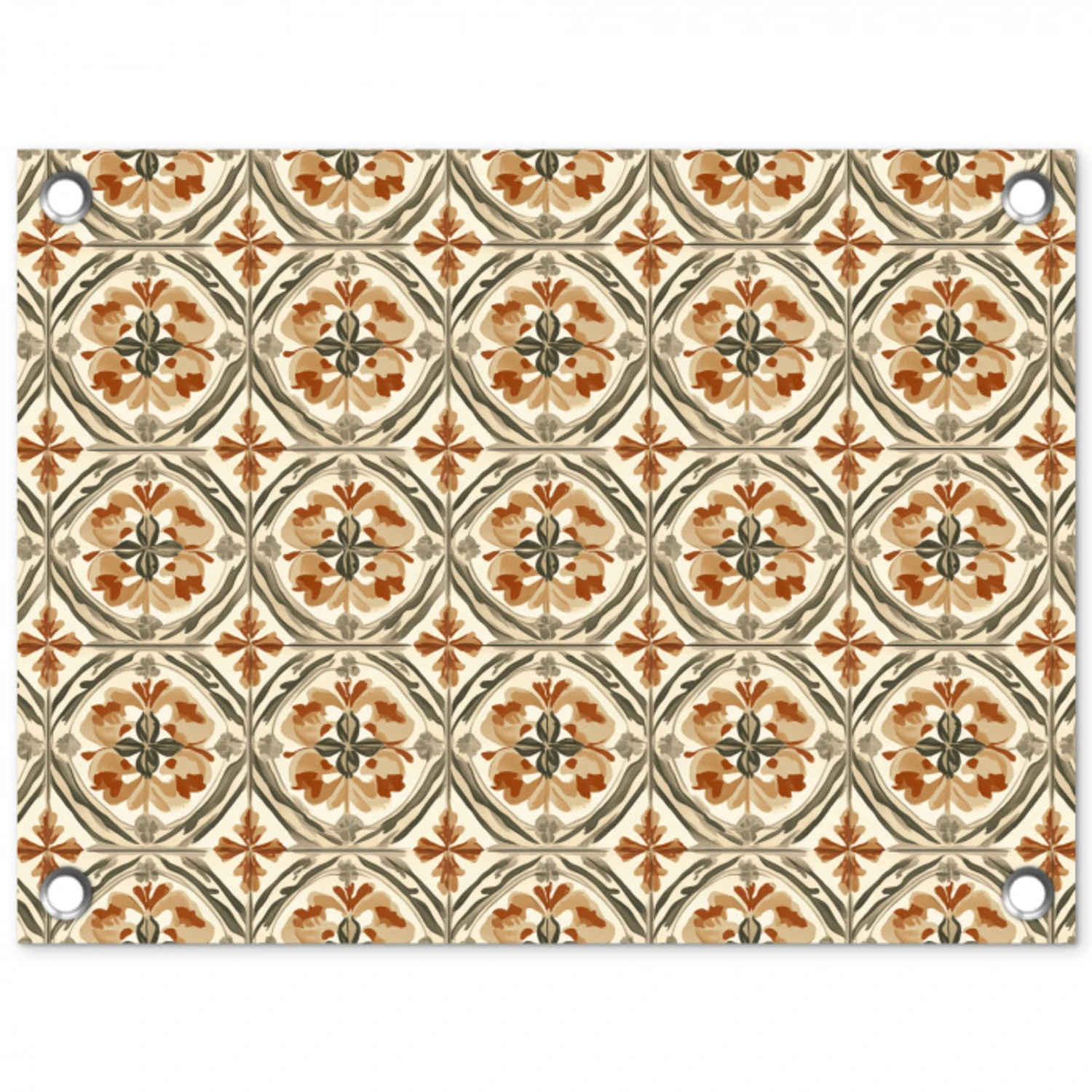Elegant - Antiek - Kleurrijk tuinposter los doek klein 239 -3d