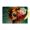 Vrouw - Sinaasappel - Bessen - Oranje Placemat vinyl groot -zzzproduct_Kitchenyeah-website