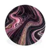 Marmerlook - Roze - Paars - Goud - Luxe - Marmer Wandcirkel aluminium klein -3d