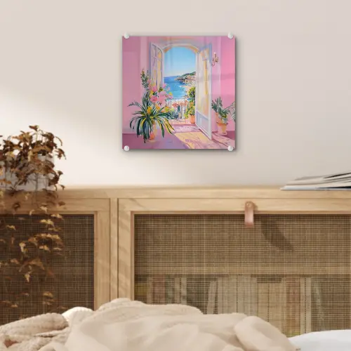 Roze - Buiten - Verf plexiglas 5mm klein -sfeer4