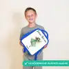 Zwevende groene elf Kinderrugzak - Blauw middel -sfeer1_NL