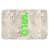YOLO - Groen - Neon - Slangenprnt Badmat klein -3d