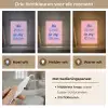 Quote - Blauw - Lettertype - Keuken Light Box met kabel (Tafellamp) klein -USP_lichtkleurNL