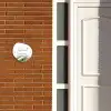 Wit met palmblad - Sierlijk Naambord Organisch middel -sfeer3