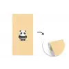 Panda - Beige - Minimalistisch fotobehang vinyl groot -3d