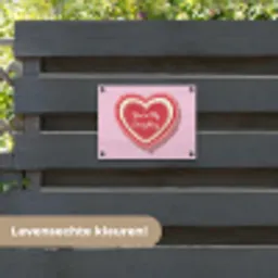 Liefde - Hart - Valentijn tuinposter los doek klein -sfeer3