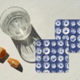 Borden - Floraal - Blauw onderzetter kurk middel 366 -sfeer4