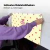 Nice - Stippen - Roze - Geel Inductie beschemer met haakjes klein -ky-ophangen-de