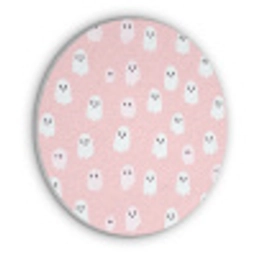 Spookjes - Patroon - Roze Akoestische PET Vilt - Rond klein 838 -3d
