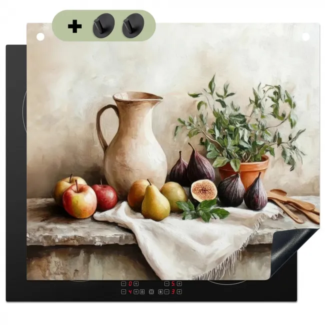 Induction Hob Cover & Splashback (2-in-1) - Fruit - Herbs - Rural