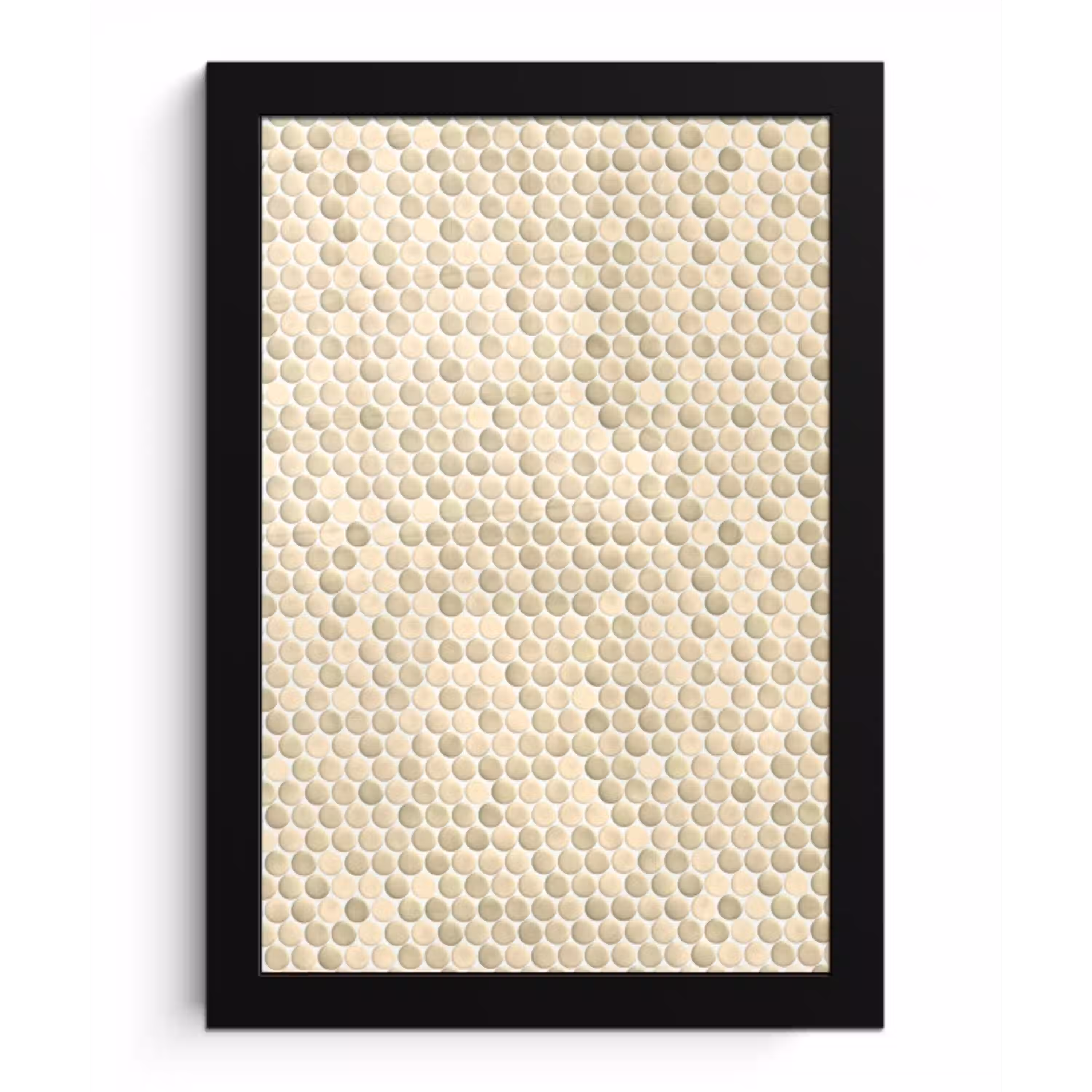 Penny - Mozaïek - Zand fotolijst zwart zonder passe partout klein 224 -3d