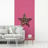 Ster - Luipaard - Print - Roze fotobehang vinyl groot -woonkamer
