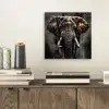 Olifant - Watercolor - Wilde dieren - Luxe aluminium wit klein -sfeer1