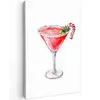 Cocktail - Drank - Winter - Kunst Tuinposter op houten frame 2 cm dik middel -3d