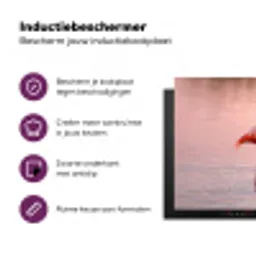 Flamingo - Water - Roze Inductie beschermer vinyl 3mm klein -zzzzzzz-cc-usp